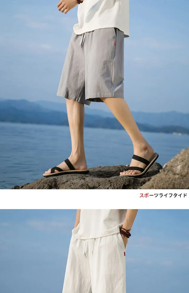 Men's Cotton Shorts 5-Point Detail