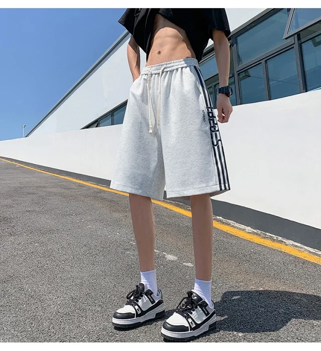 Summer Men's Oversize Sport Shorts Detail