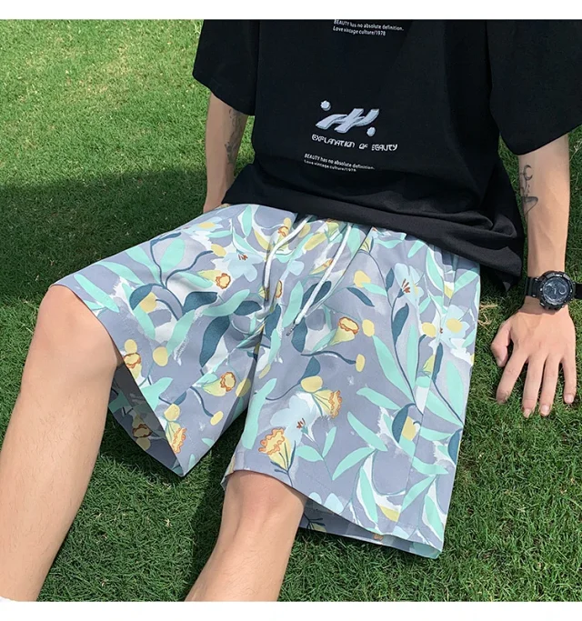 Men's Beach Shorts Swim Trunks Detail