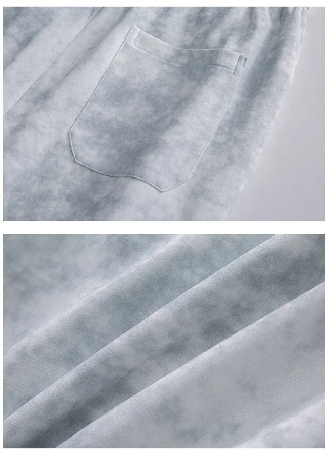 2025 Summer Tie - Dye Cargo Shorts Detail