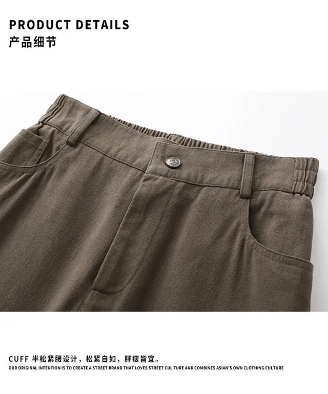 Men's Basic Black Jeans (Spring/Autumn) Detail