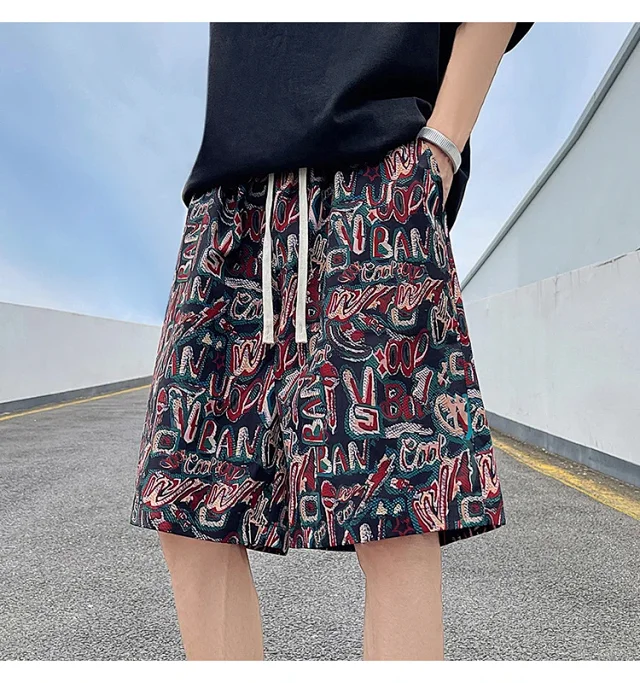 Men's Summer Breathable Linen Beach Shorts Detail