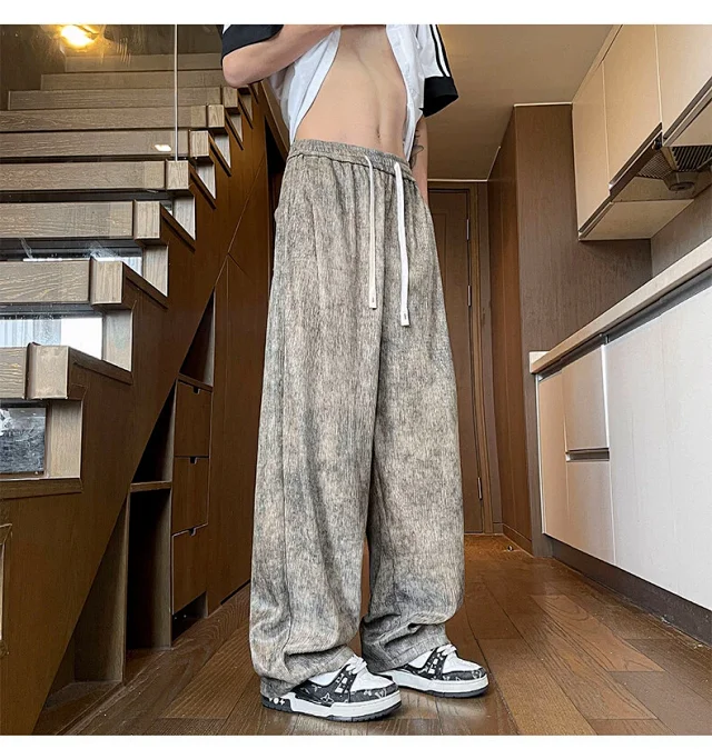 Men's Tie-Dye Ice Silk Pants Detail