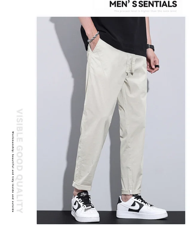 2025 Spring-Summer Men's Tapered Cropped Pants Detail