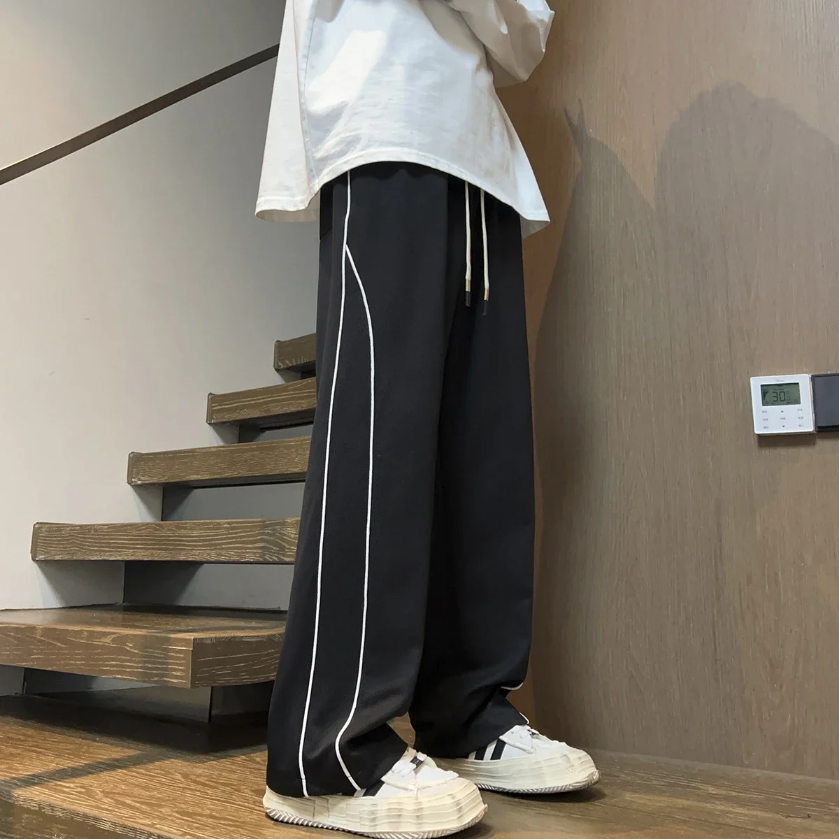 Men's Vintage Striped Joggers