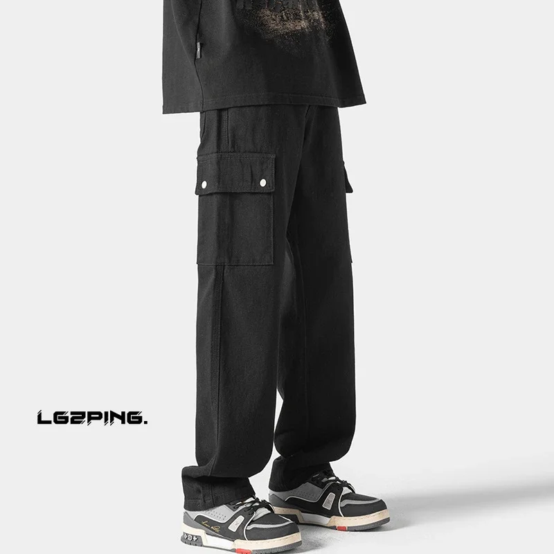 Hip Hop Men's Spring Straight Cargo Pants