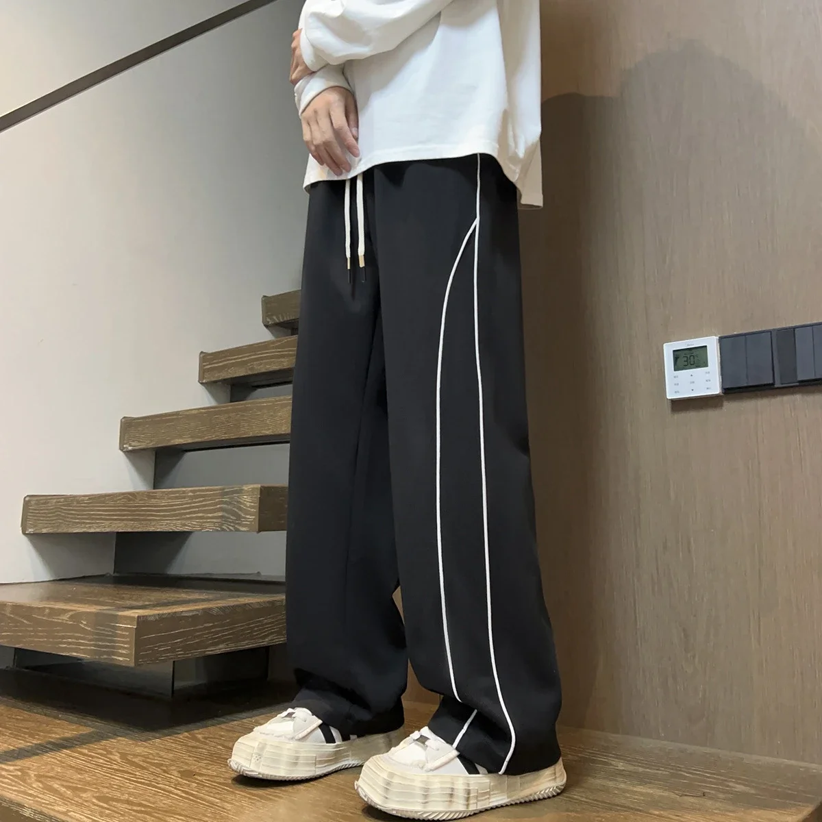 Men's Vintage Striped Joggers