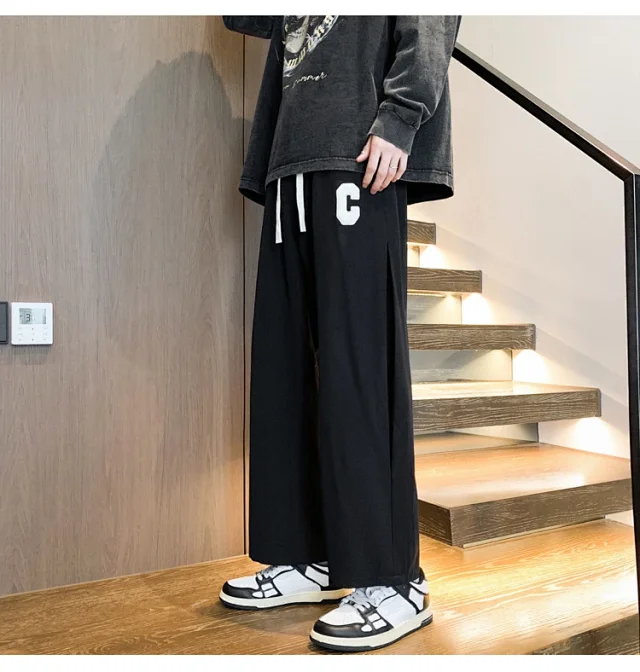 Japanese Oversize Pants for Men Detail