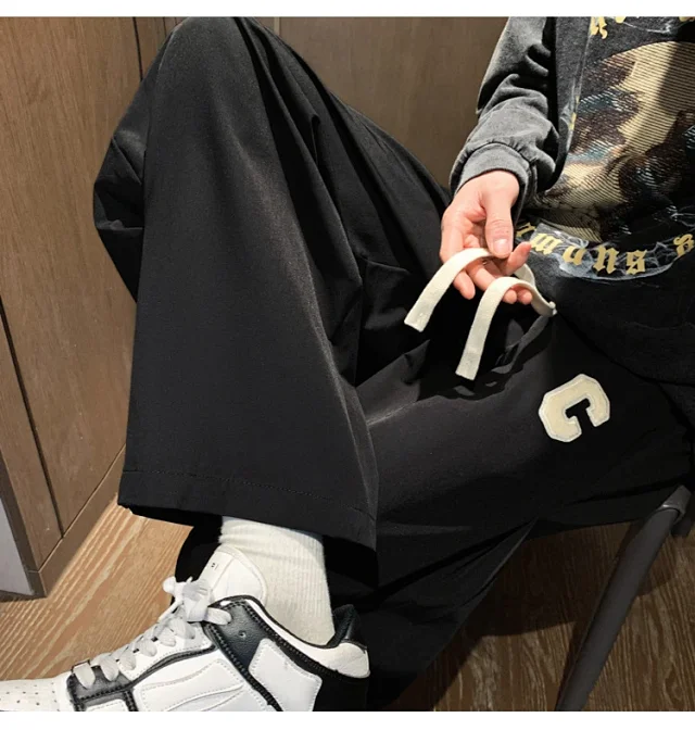 Japanese Oversize Pants for Men Detail