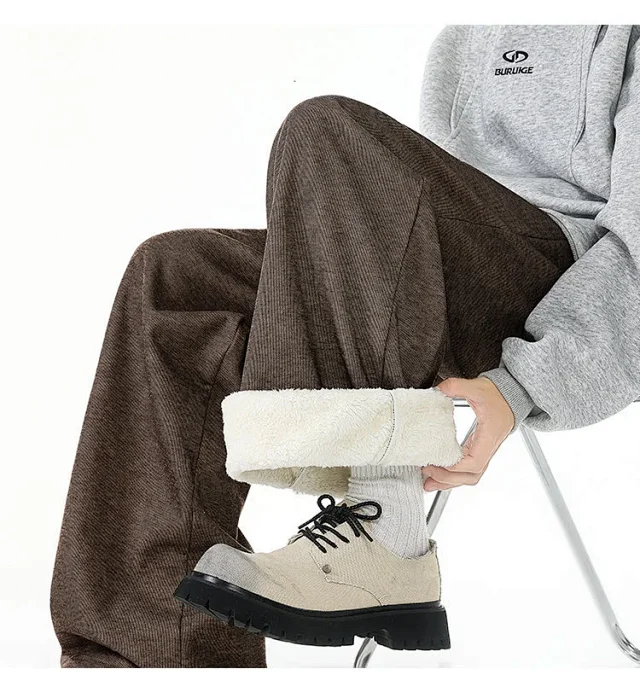M - 6XL Men's Cleanfit Fluffy Joggers Detail