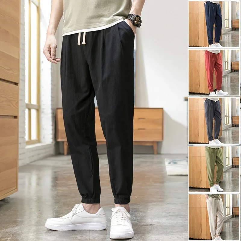 Wind Linen Loose Men's Harem Pants