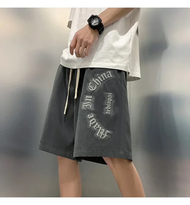 Men's Trendy Summer Ice Silk Shorts Detail