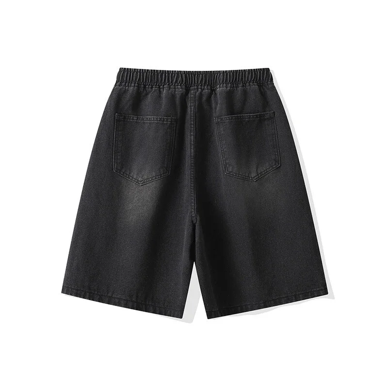 Scratch Denim Shorts for Men