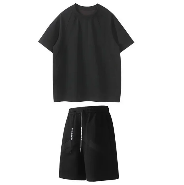 Men's Summer Space Cotton Short Set Detail