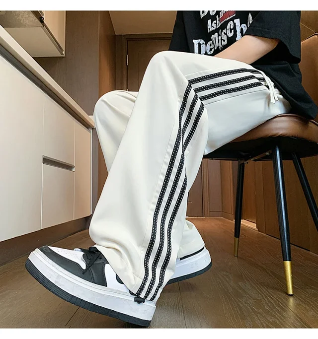 Men's 2025 Summer Ice Silk Loose Pants Detail