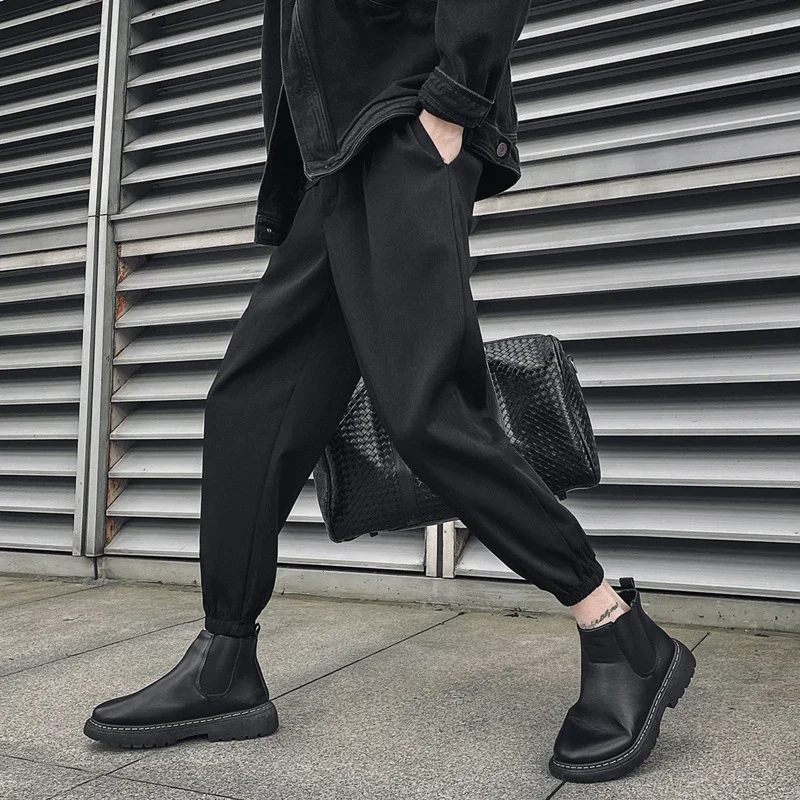 Men's Loose Ice Silk Pants