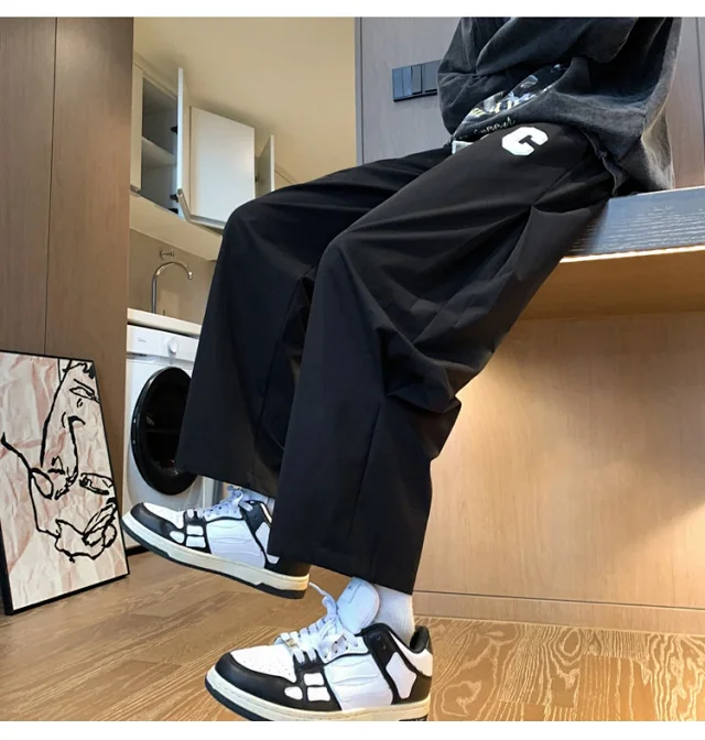 Japanese Oversize Pants for Men Detail