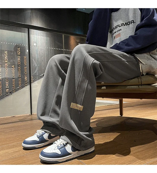 Men's Retro Oversize Wide-Leg Pants Detail