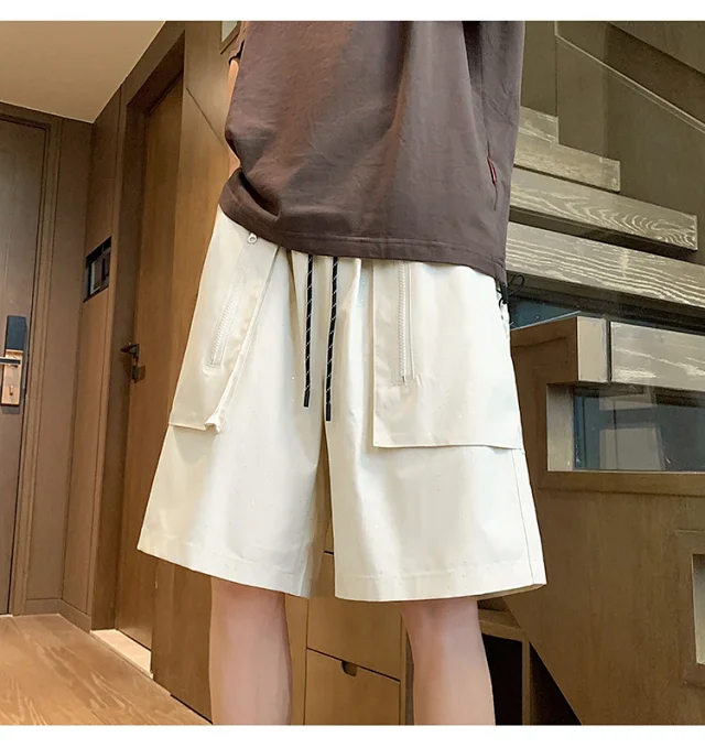 Men's Summer College - style Star Shorts Detail