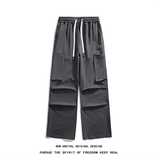 Men's 2025 Summer Ice Silk Straight Pants Detail