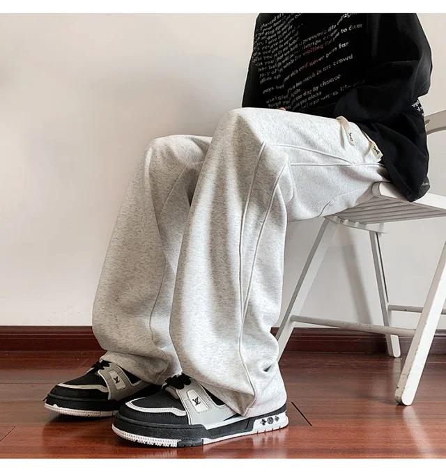 Men's Oversize Striped Pants (Spring) Detail