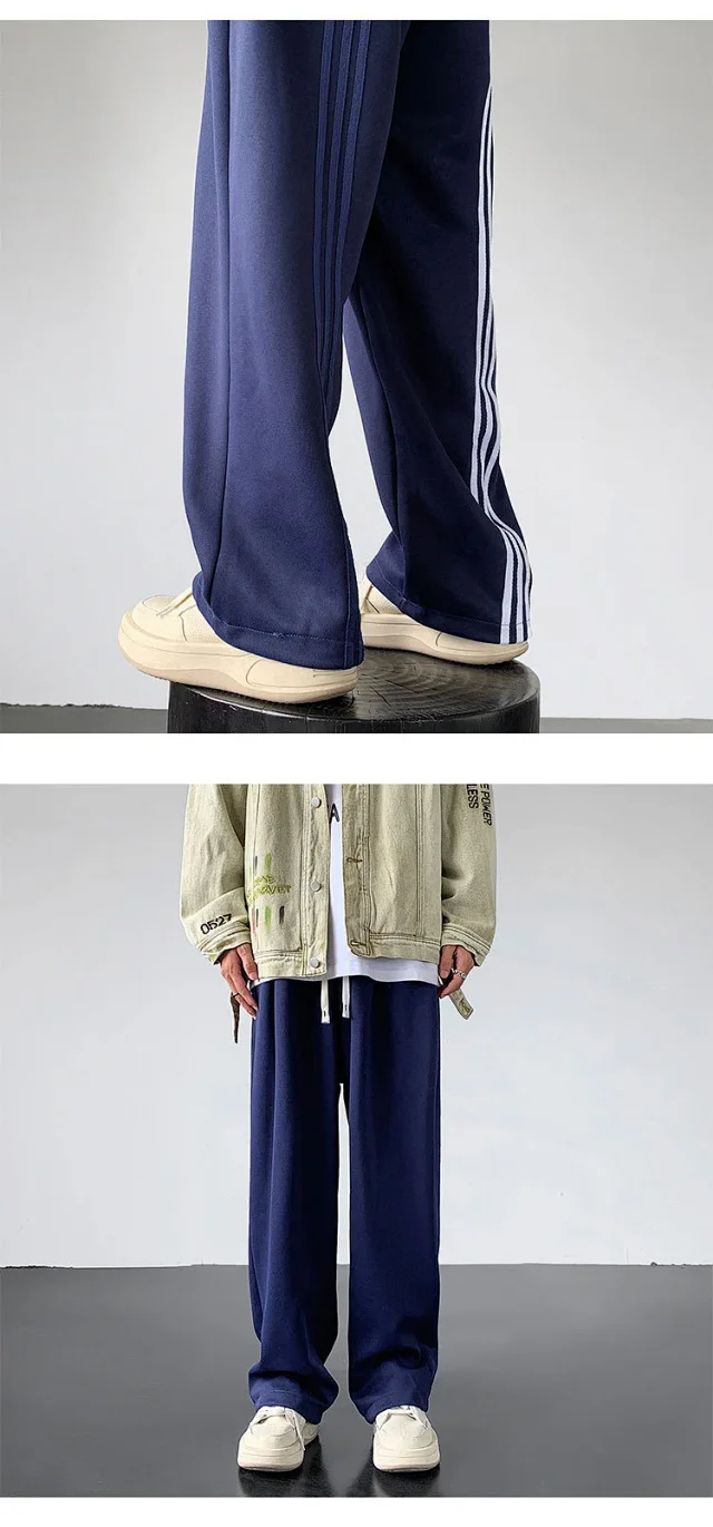 Men's Oversize Three-Stripe Retro Sweatpants Detail