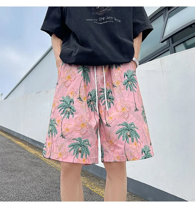 Men's Summer Quick-Dry Beach Shorts Detail