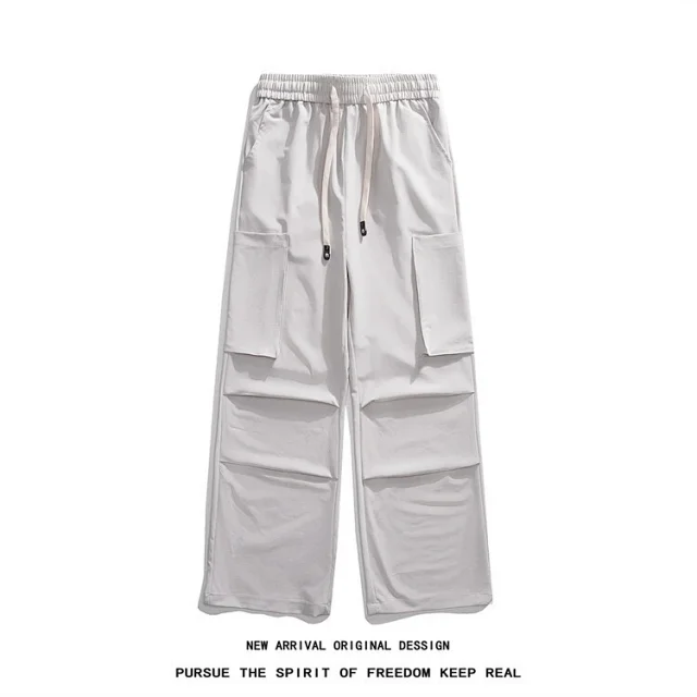Men's 2025 Summer Ice Silk Straight Pants Detail