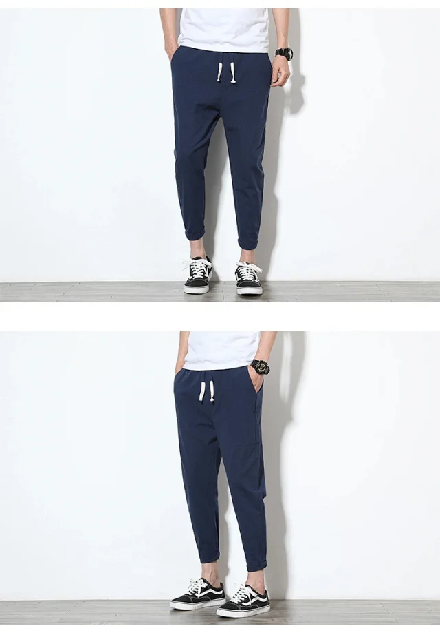 K352018 Cotton & Linen 9/10 Pants Detail