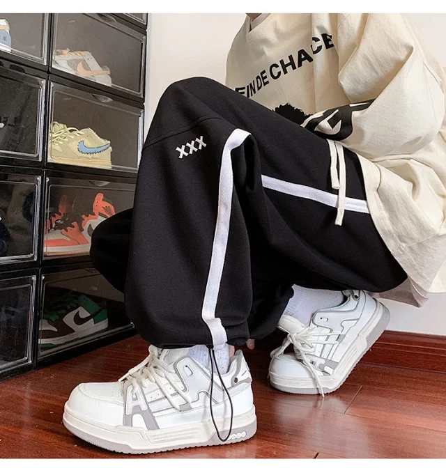 Oversize Striped Pants for Men Detail
