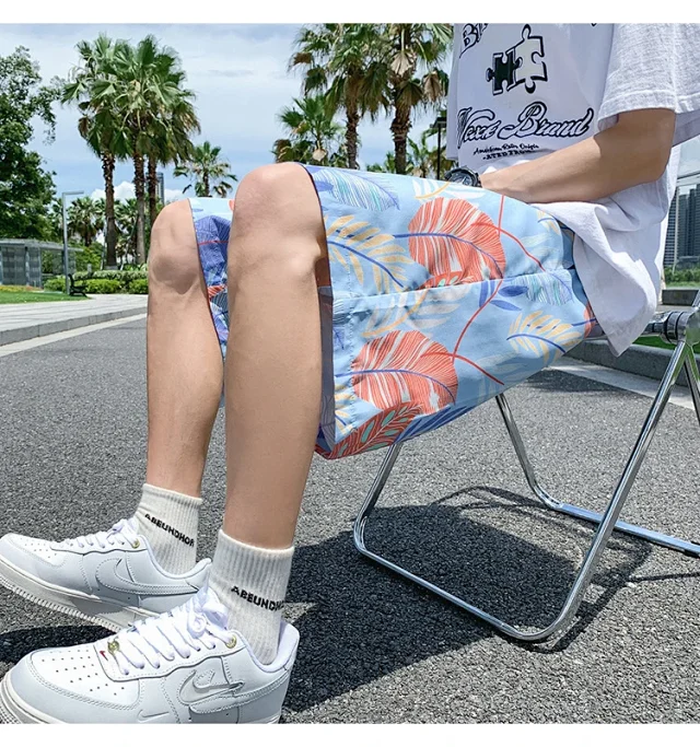Men's Summer Thin Ice Silk Quick-dry Beach Pants Detail