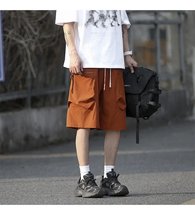 Men's Summer Ice Silk Sports Shorts Detail