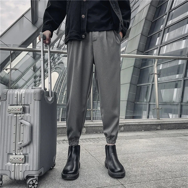 Men's Loose Ice Silk Pants