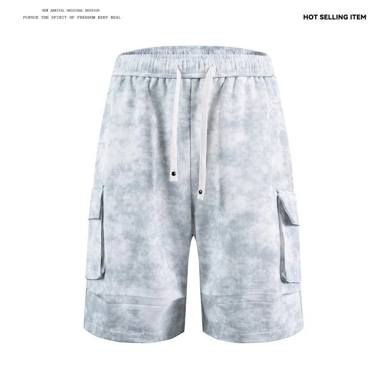 2025 Summer Tie - Dye Cargo Shorts