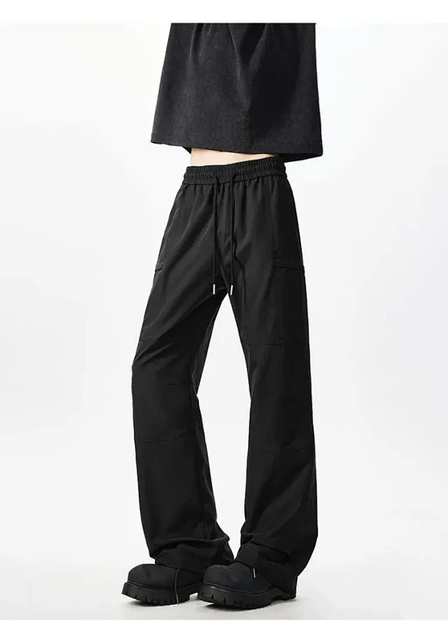 Beige Retro Cargo Pants - Men's Autumn New Detail