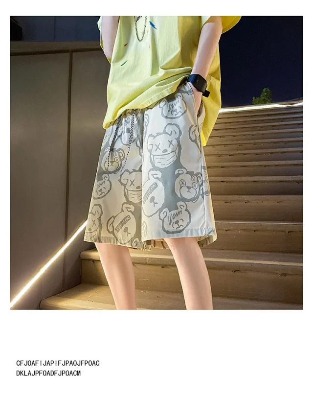 Men's Ice Silk Beach Shorts Detail