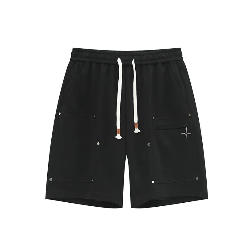 Men's Summer Trendy American Loose Straight Casual Sport Shorts