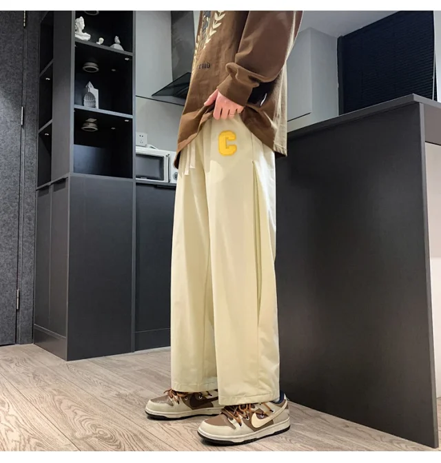 Japanese Oversize Pants for Men Detail
