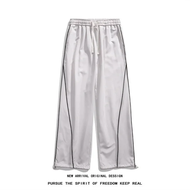 Men's Summer Ice Silk Wide - leg Pants Detail