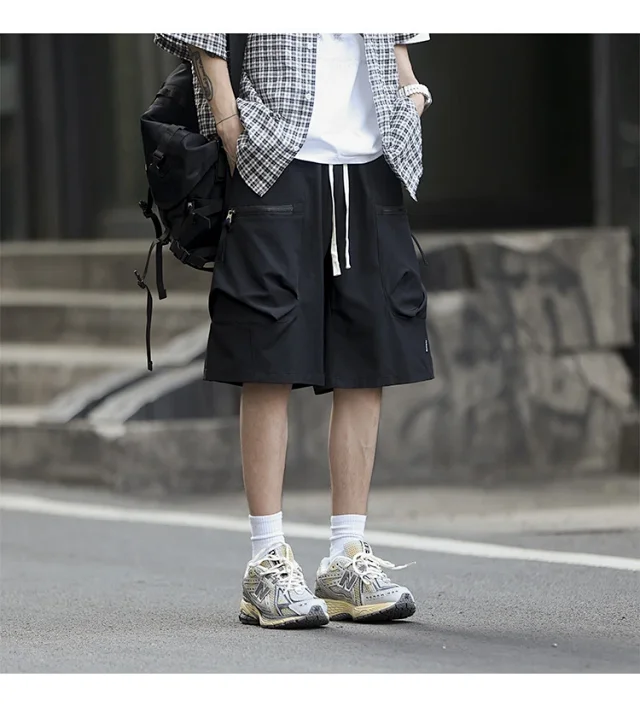Men's Summer Ice Silk Sports Shorts Detail