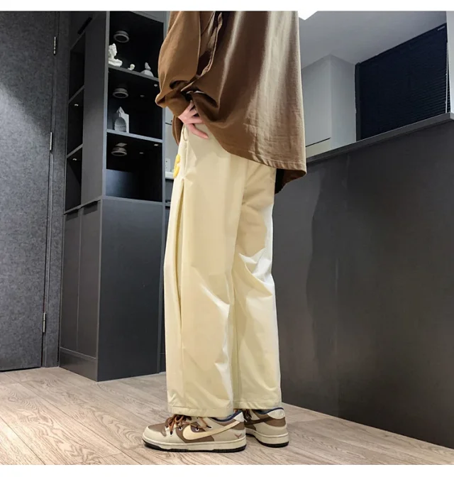 Japanese Oversize Pants for Men Detail