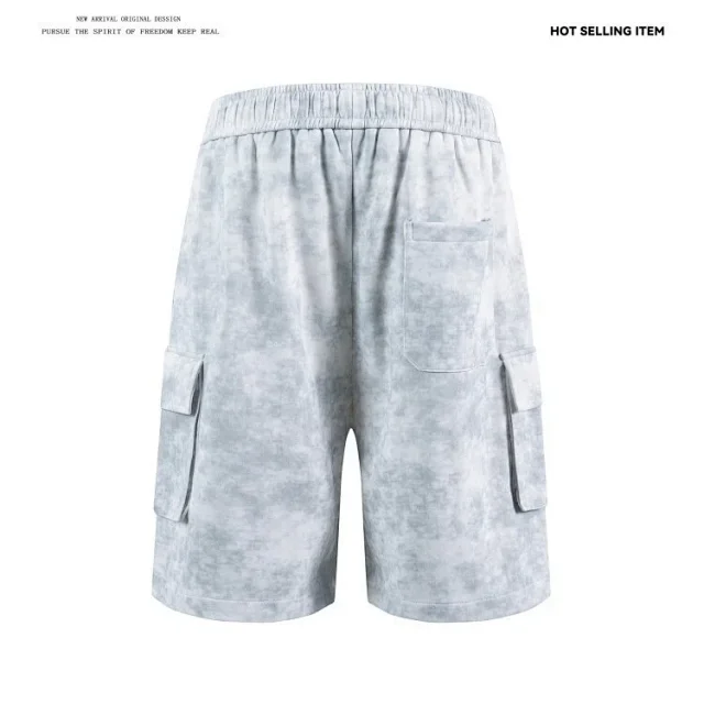 2025 Summer Tie - Dye Cargo Shorts Detail