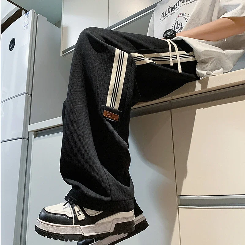 2025 Fall Men's Loose Streetwear Wide-Leg Pants