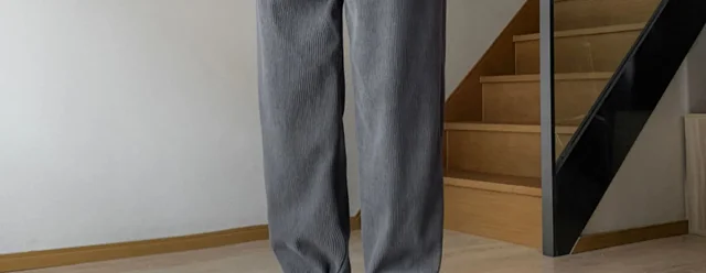 Men's Corduroy Joggers Winter Detail