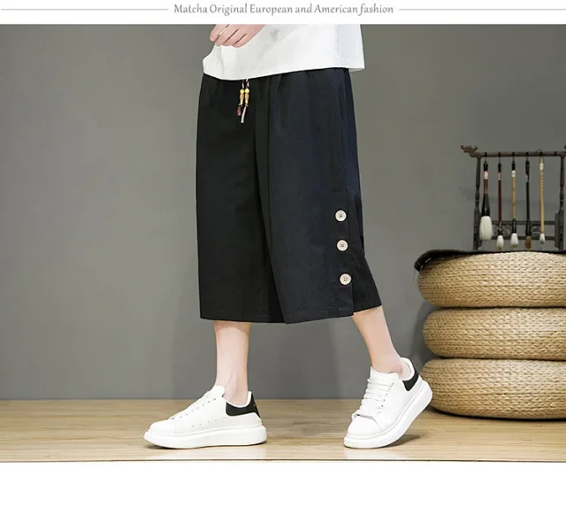 Men's Chinese Style Shorts Detail