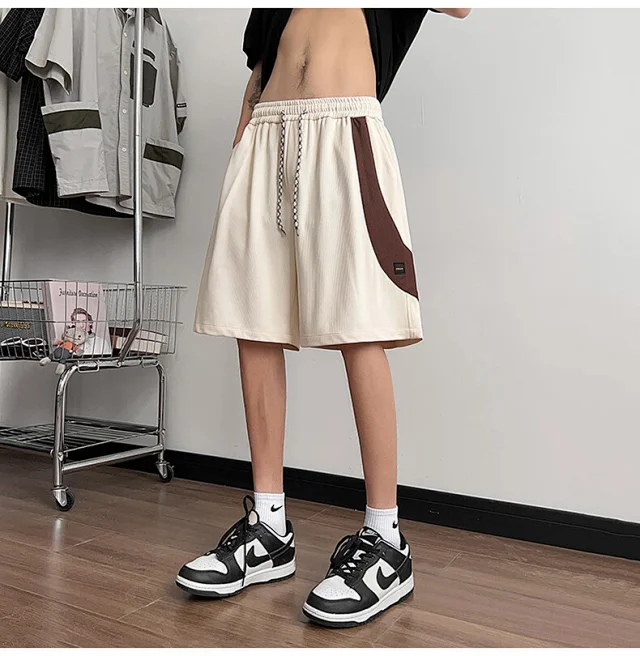 Men's Color-blocking Athletic Shorts Detail