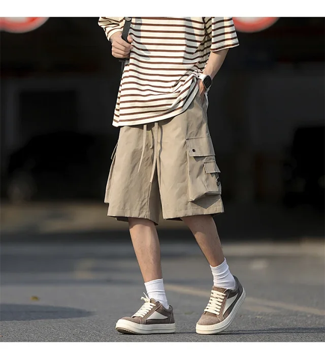 Men's Retro Big Pocket Shorts Detail
