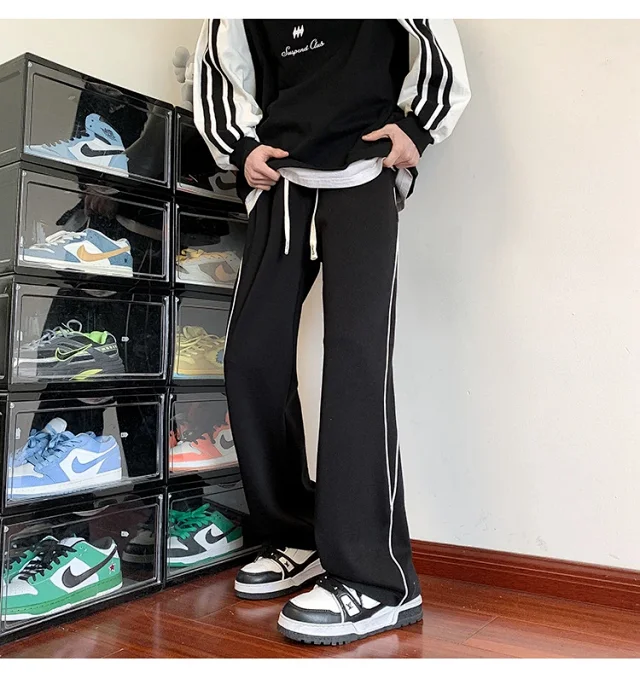 Men's Oversize Striped Pants (Spring) Detail