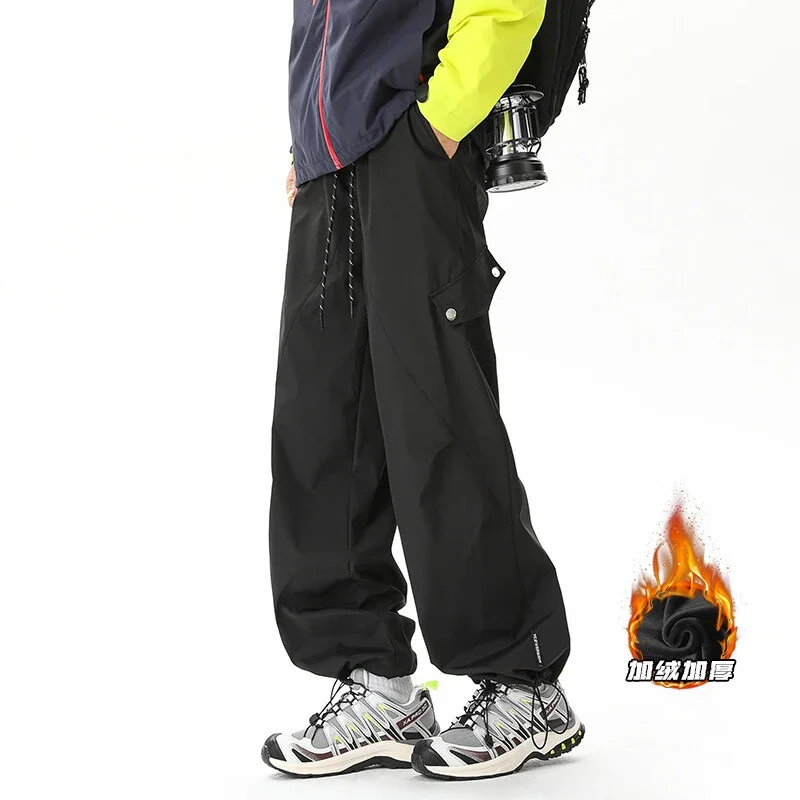 Men's Fleece-Lined Waterproof Ski Pants