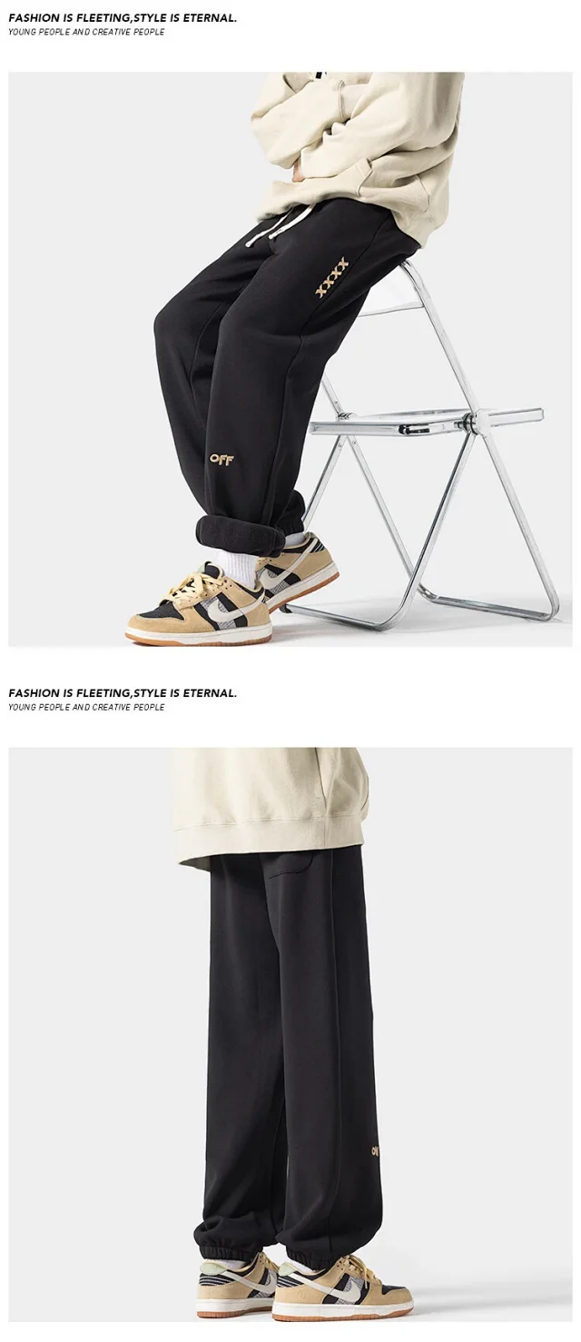 Men's Pineapple Plaid Winter Fleece Joggers Detail